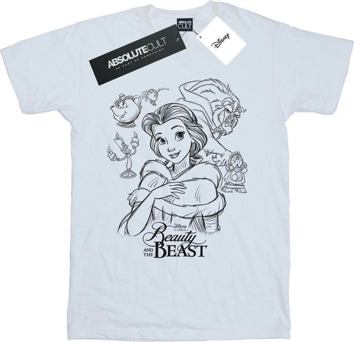Produktbild Disney Beauty And The Beast Collage Sketch TShirt (4XL)