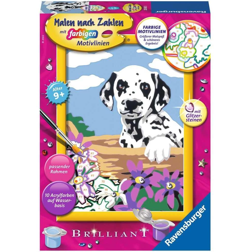 Ravensburger Malen nach Zahlen 20061 - Dalmatiner Welpe – Kinder ab 9 Jahren
