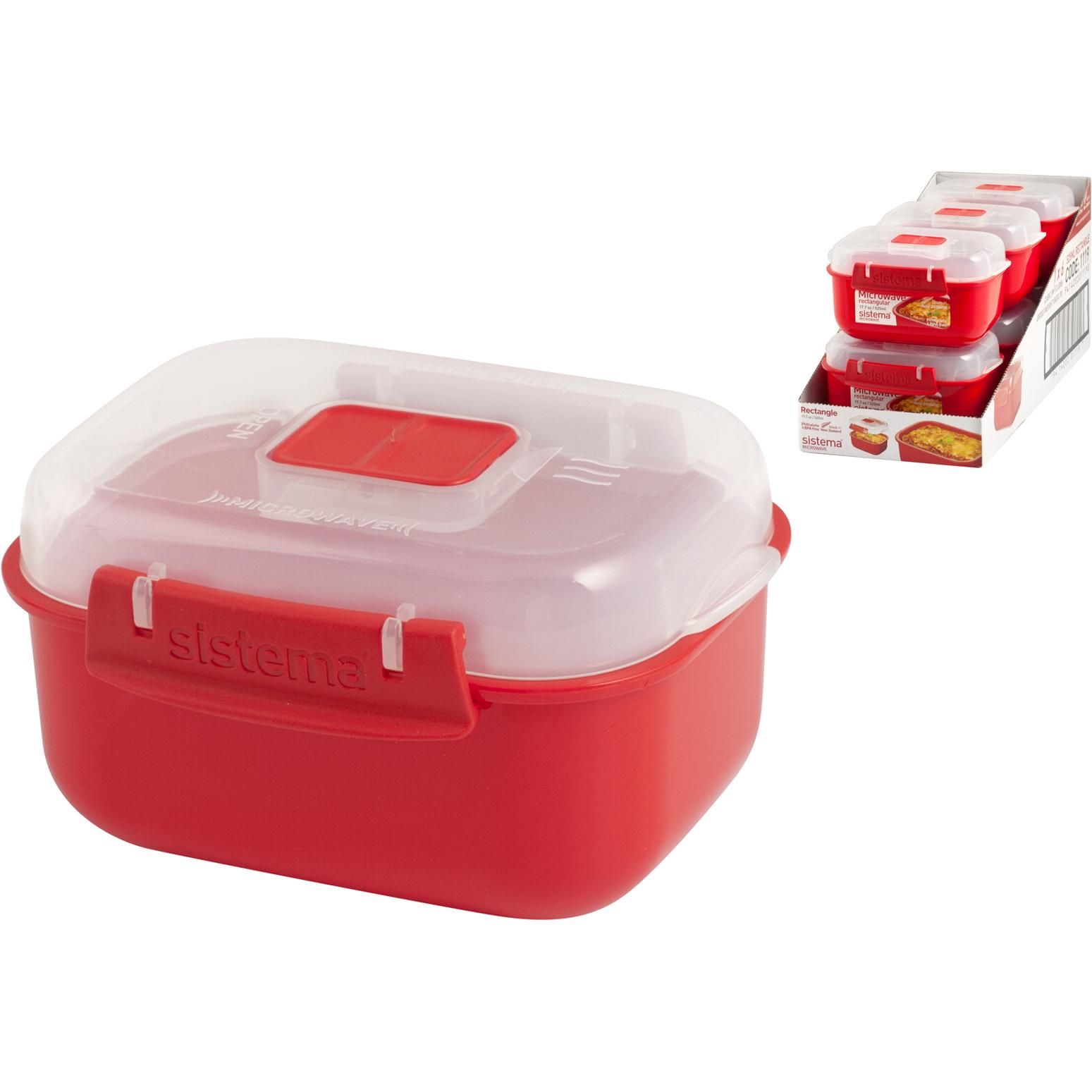 Thumbnail - Sistema Small Rectangle, Vorratsbehälter, Rot
