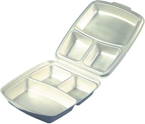 Papstar 12045 Lunchbox Expanded Polystyrene (EPS) Beige (e) (50x)
