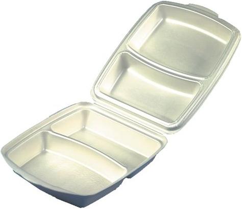 Papstar 12044 Brotdose Expandiertes Polystyrol (EPS) Beige (e) (50 x)