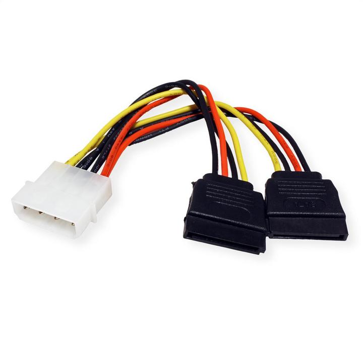 Immagine prodotto Roline Serial ATA Power Y-Adapter (15 cm, 15 pin S-ATA, Molex a 4 pin)