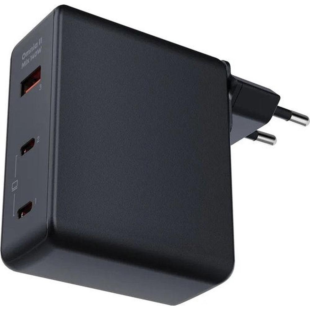 Aukey OmniaMix II (140 W), Caricatore USB, Nero