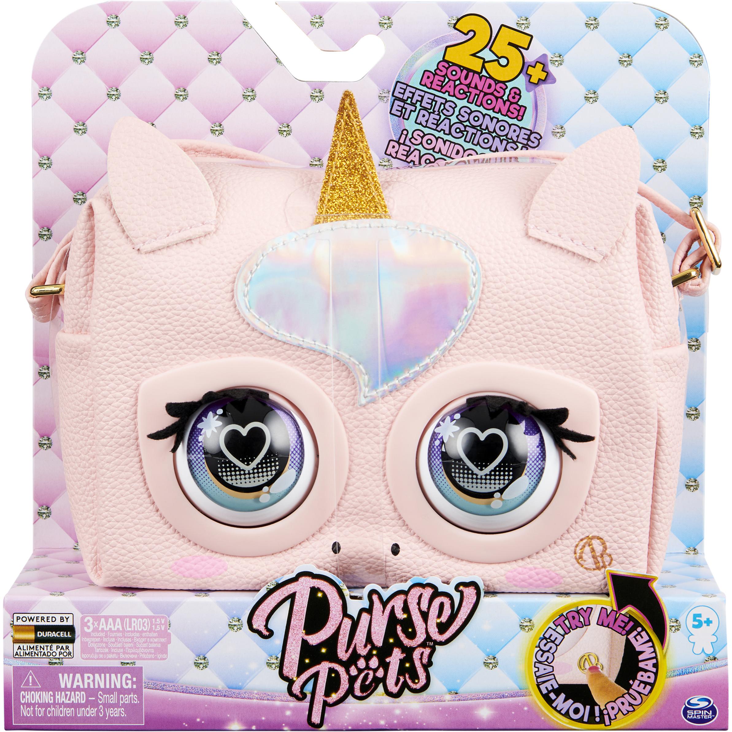 Spin Master Purse Pets Glamicorn Einhorn Tasche - mit interaktiven Funktionen (20.30 cm) (6062241)
