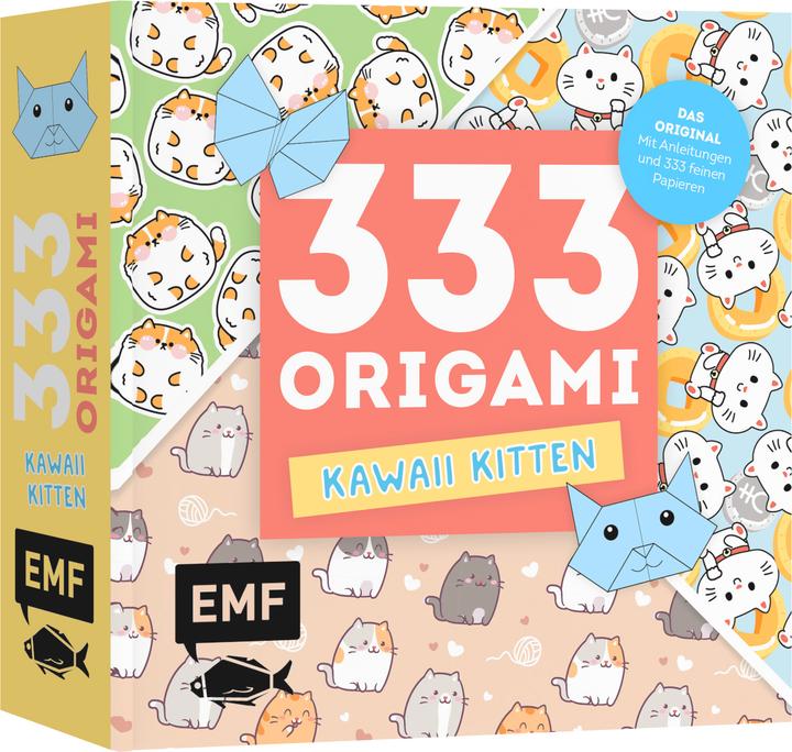 Produktbild 333 Origami – Kawaii Kitten – Niedliche Papiere falten für Katzen-Fans