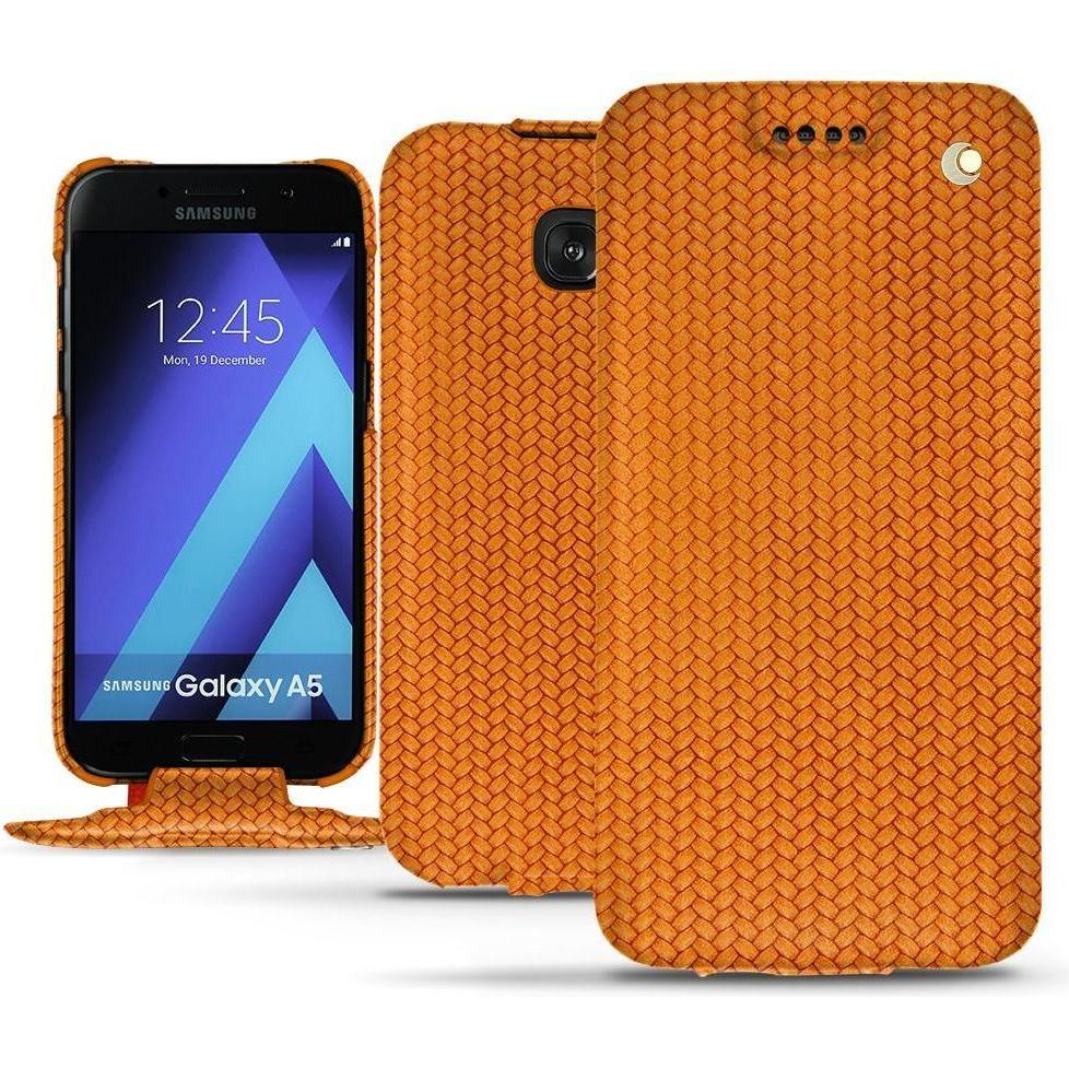 Thumbnail - Noreve Lederschutzhülle vertikal (Samsung Galaxy A5 (2017)), Smartphone Hülle, Orange
