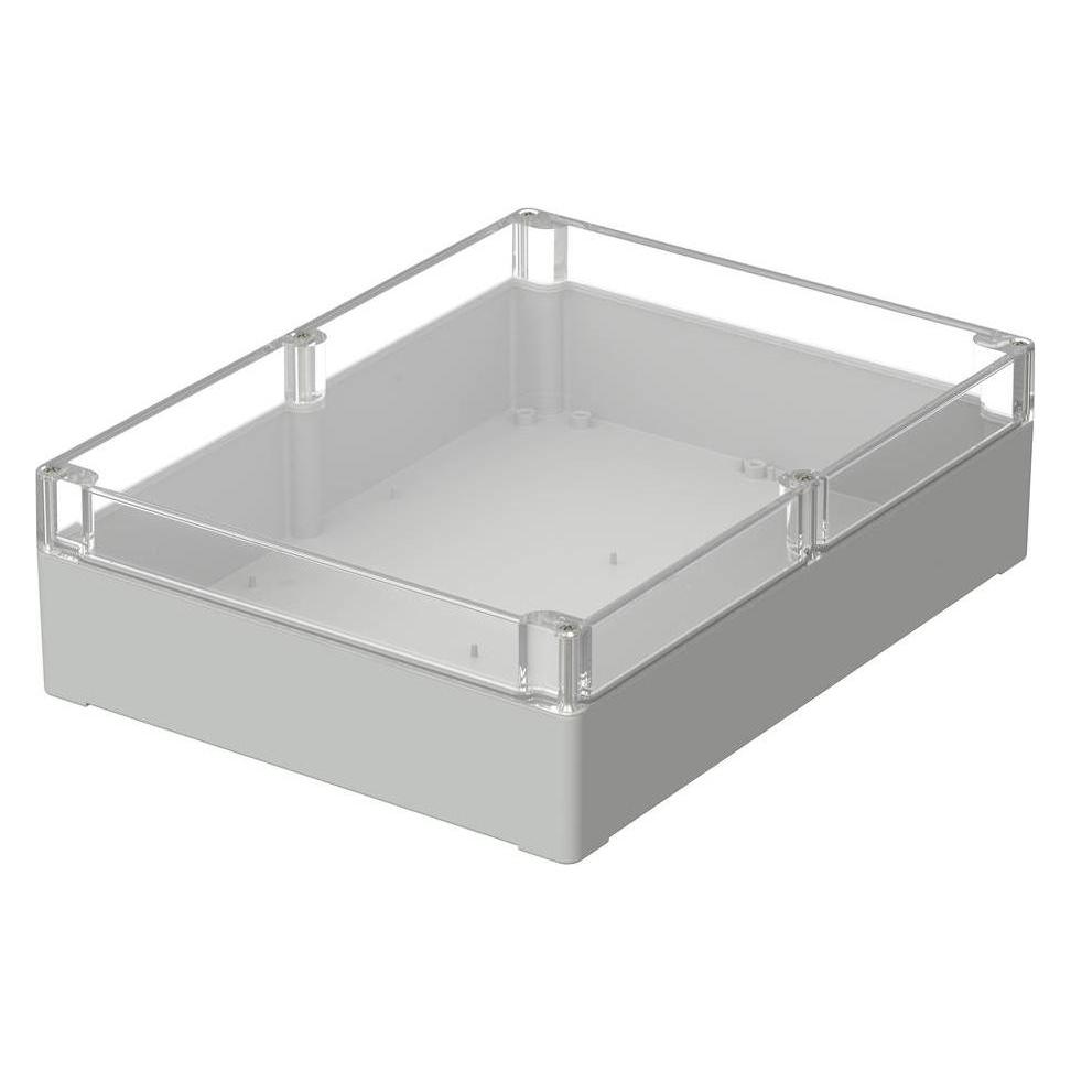 Rose Industriële behuizing Lichtgrijs (RAL 7035) Polycarbonaat (Huisvesting), Elektronica benodigdheden + Behuizing, Grijs