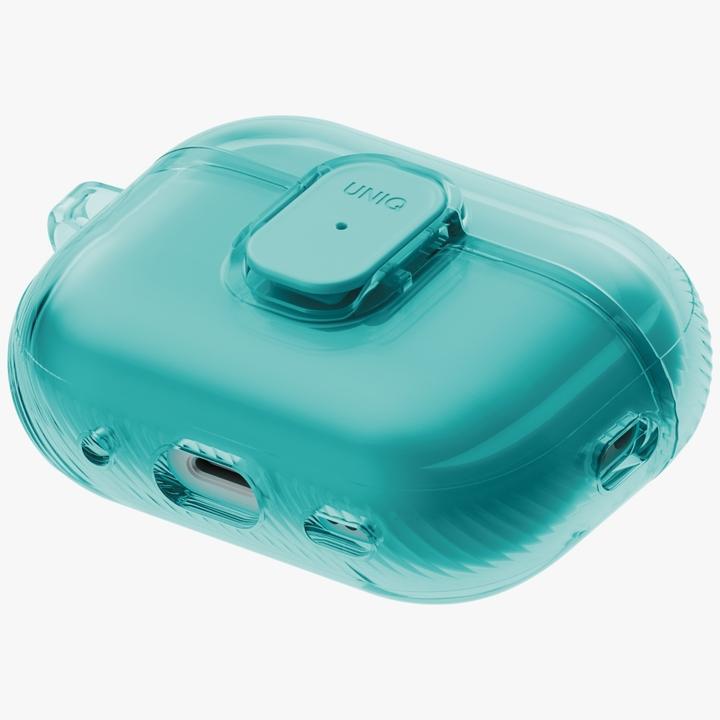 Actual product image Uniq Case Glase Pro for AirPods Pro 3 Lock Case turquoise (Headphone sleeve)