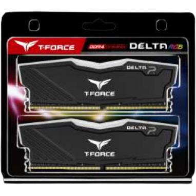 Team Group T-Force Delta (2 x 16GB, 3600 MHz, DDR4-RAM, DIMM), RAM, Schwarz