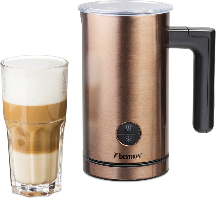 Productafbeelding Bestron AMK1000CO Automatische Melkopschuimer, Koper (15 cl)