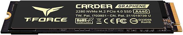 Actual product image Team Group T-FORCE CARDEA A440 M.2 PCIe PCI Express 4.0 (2000 GB, M.2 2280)