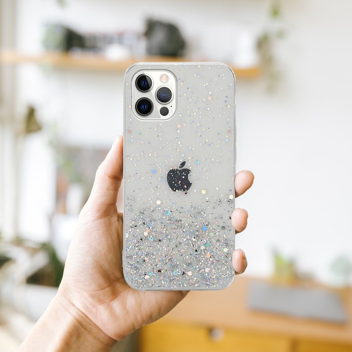 Actual product image Cadorabo TPU cover sparkling glitter (Apple iPhone 12 Pro Max)