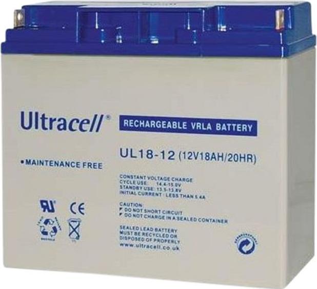 Image du produit Ultracell Batterie, acide de plomb, 12V, 18Ah, borne à vis, M5 (12 V, 18 Ah)