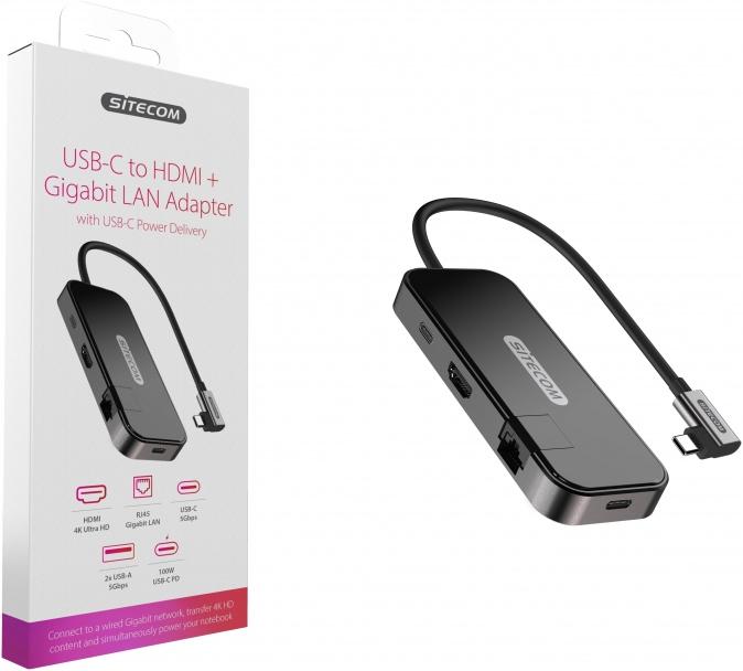 Produktbild Sitecom CN Docking Station (USB-C, 1 Ports)