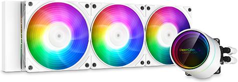 Actual product image Deepcool CASTLE 360EX A-RGB WH Processor All-in-One Liquid Cooler