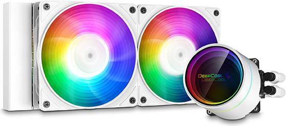 Actual product image Deepcool CASTLE 240EX A-RGB WH Processor All-in-One Liquid Cooler