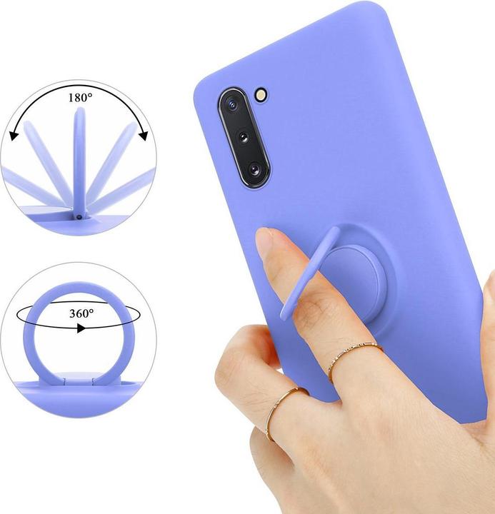 Actual product image Cadorabo TPU Liquid Ring Silicone Case Cover (Samsung Galaxy Note 10)