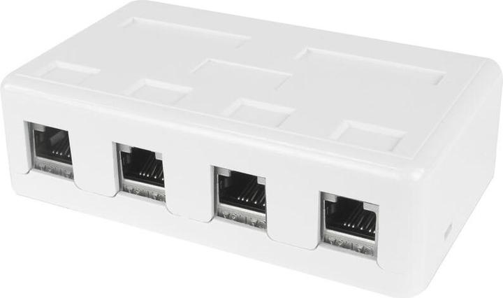 Produktbild ACT Unloaded surface keystone mount box for 4 keystone jacks (Keystone Modulhalter)