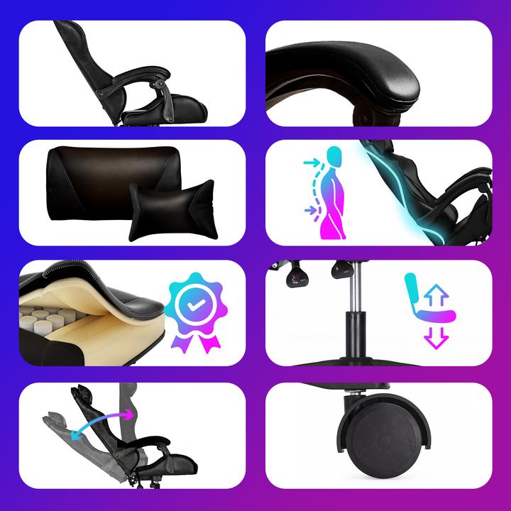 Produktbild Extralink Spiele | Gaming Stuhl | Büro drehbar Eimer schwarz G-524