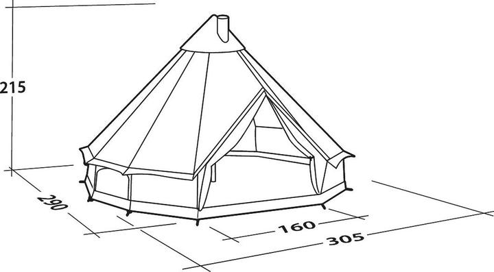 Actual product image Robens Klondike S Tent (13.10 kg, 4 persons)