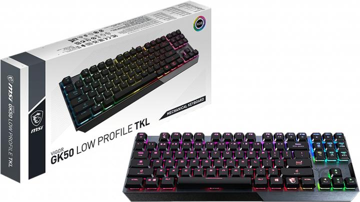 Actual product image MSI Vigor GK50 LP TKL DE GAMING Keyboard retail FRENCH (Without keyboard layout, Cable)