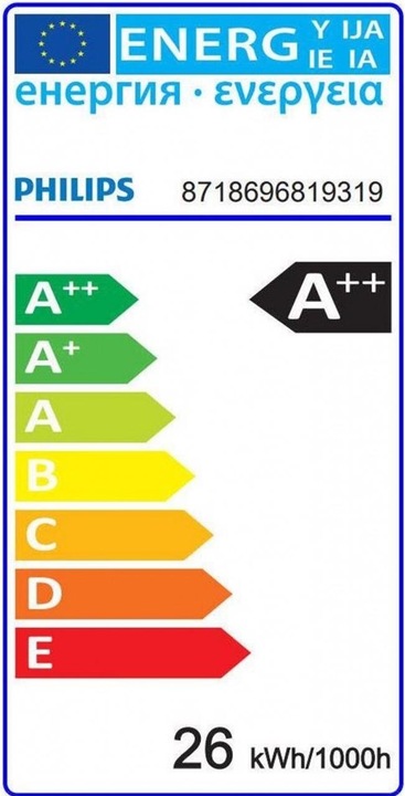 Energie-Label Philips MASTER LEDtube (G5, 26 W, 3900 lm, 1 x, D)
