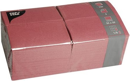 Produktbild Papstar 84577 Papierserviette Seidenpapier Bordeaux (e) (250 x, 33 x 33 cm)
