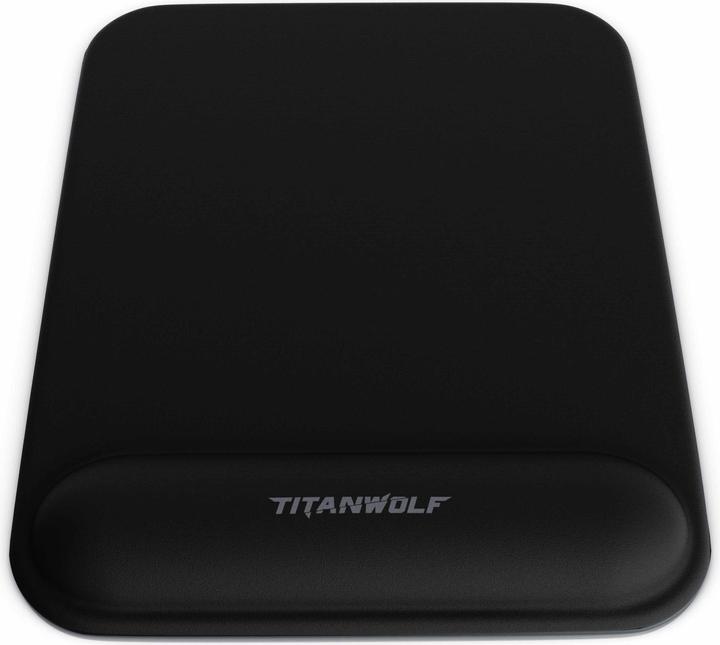 Titanwolf Tappetino per mouse, tappetino per mouse da ufficio in gel con cuscinetto / poggiapolsi