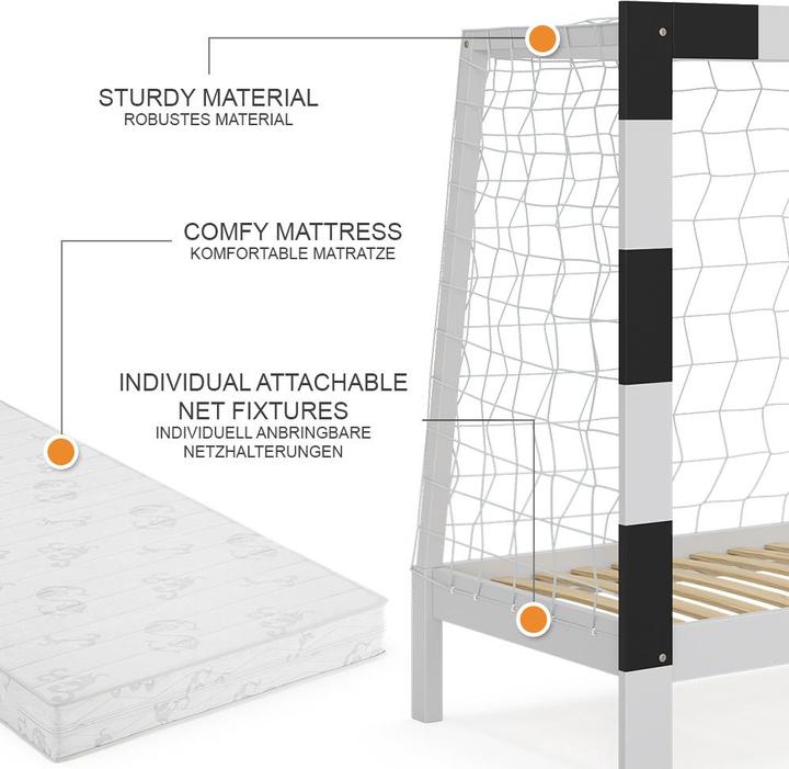 Produktbild VitaliSpa Fussballtor mit Matratze (80 x 160 cm)