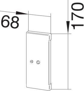 Produktbild Hager TEH L61447035 Endplatte IP54 BRA 70172 lichtgrau