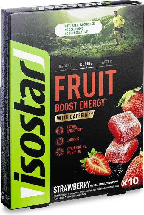 Produktbild Isostar Fruit Boost (Erdbeer, 10 Stk., 100 g)
