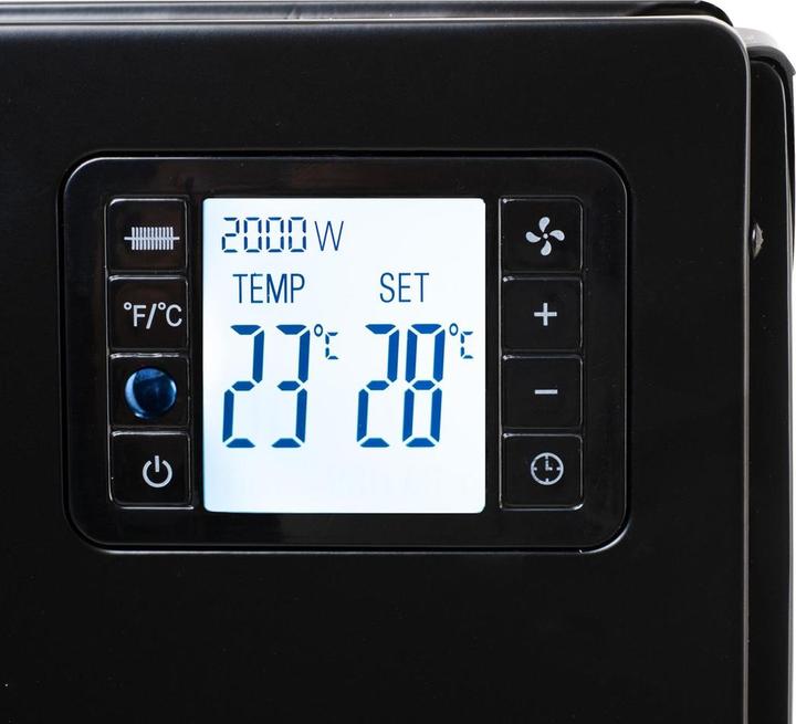 Produktbild Camry Radiator CR 7739 Convection fan heater with remote control, LCD display, Black | (2000 W)