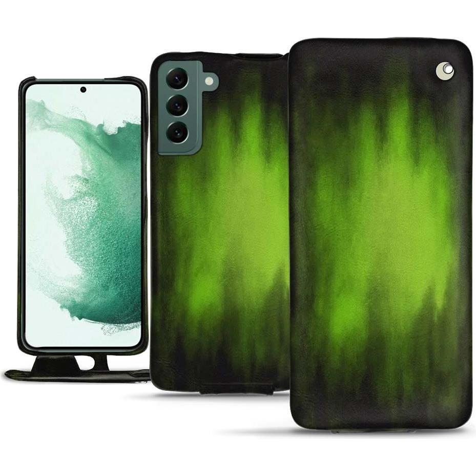 Thumbnail - Noreve Lederschutzhülle vertikal (Samsung Galaxy S22+ 5G), Smartphone Hülle, Grün