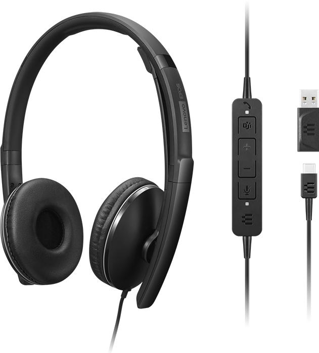 Produktbild Lenovo Wired Anc Headset Gen 2 Teams (Kabelgebunden, USB-C)