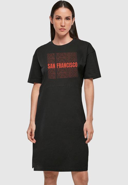 Produktbild Merchcode Ladies San Francisco Organic Oversized Slit Tee Dress - 118819 (L)