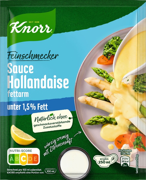 Produktbild Knorr Feinschmecker fettarm Sauce Hollandaise 1/4 l (33 g)
