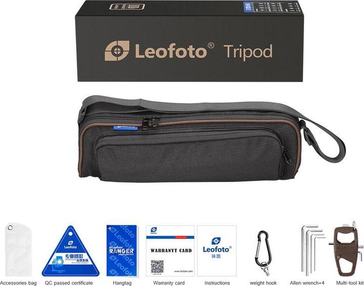 Produktbild Leofoto Statyw statyw Urban LX-224CT+XB-32Q (LX-224CT+XB-32Q) – LX-224CT+XB-32Q (Carbon)