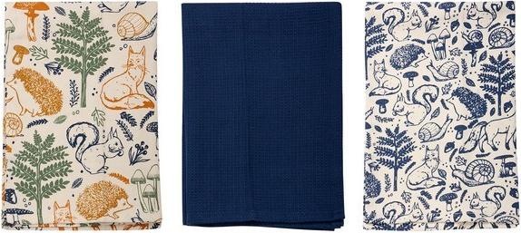 Actual product image Price & Kensington Set of 3 Woodland kitchen towels