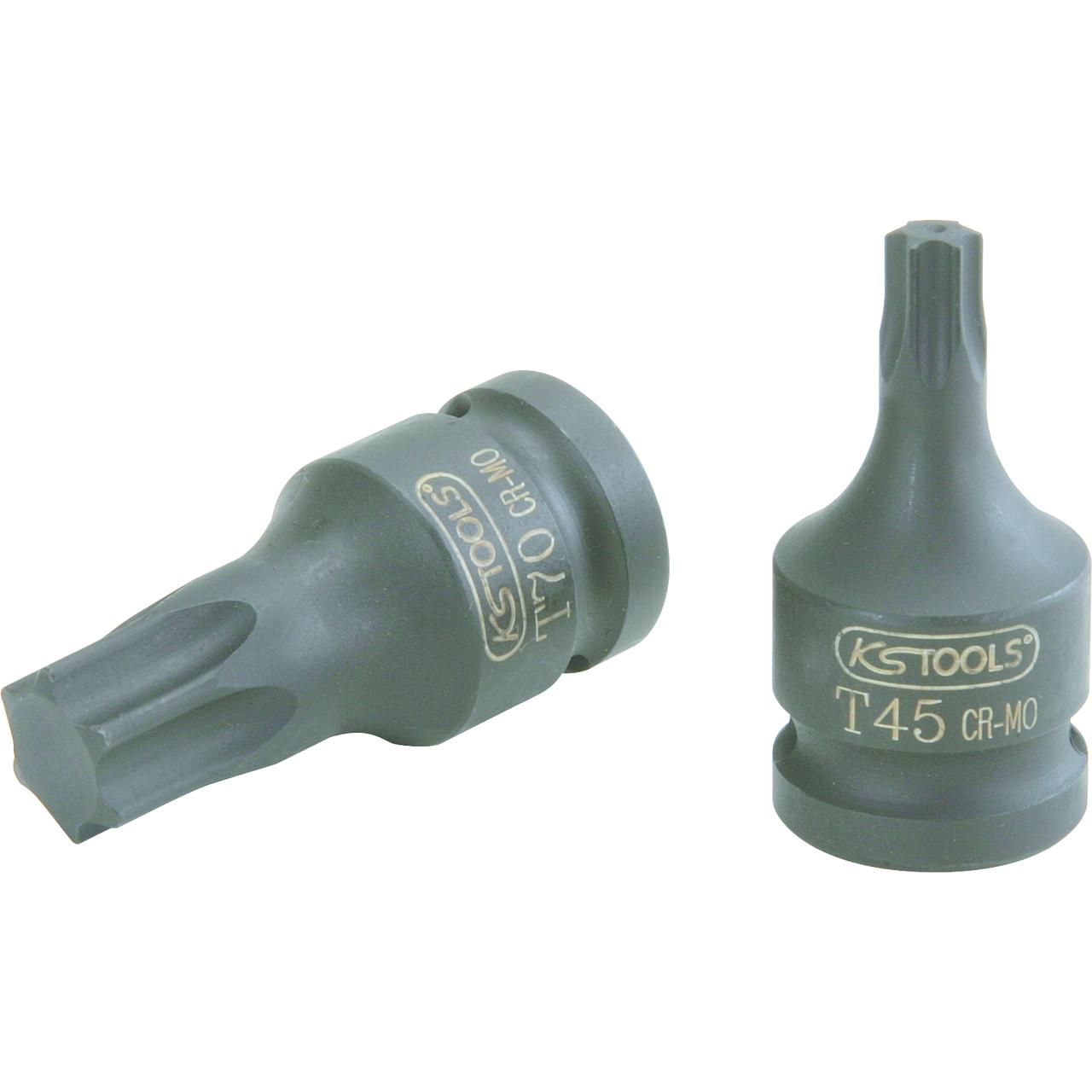 KS Tools, Steckschlüssel + Stecknuss, 1/2" Kraft-Bit-Stecknuss