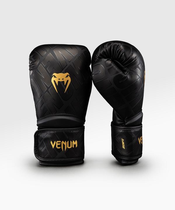 Venum Contender 1.5 XT 3D Boxhandschuhe Schwarz/Gold (10 OZ, One size)