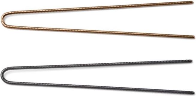 Actual product image Trisa Professional hairpins fluted U-shaped 73mm bornze 40 pcs. (40 pcs.)