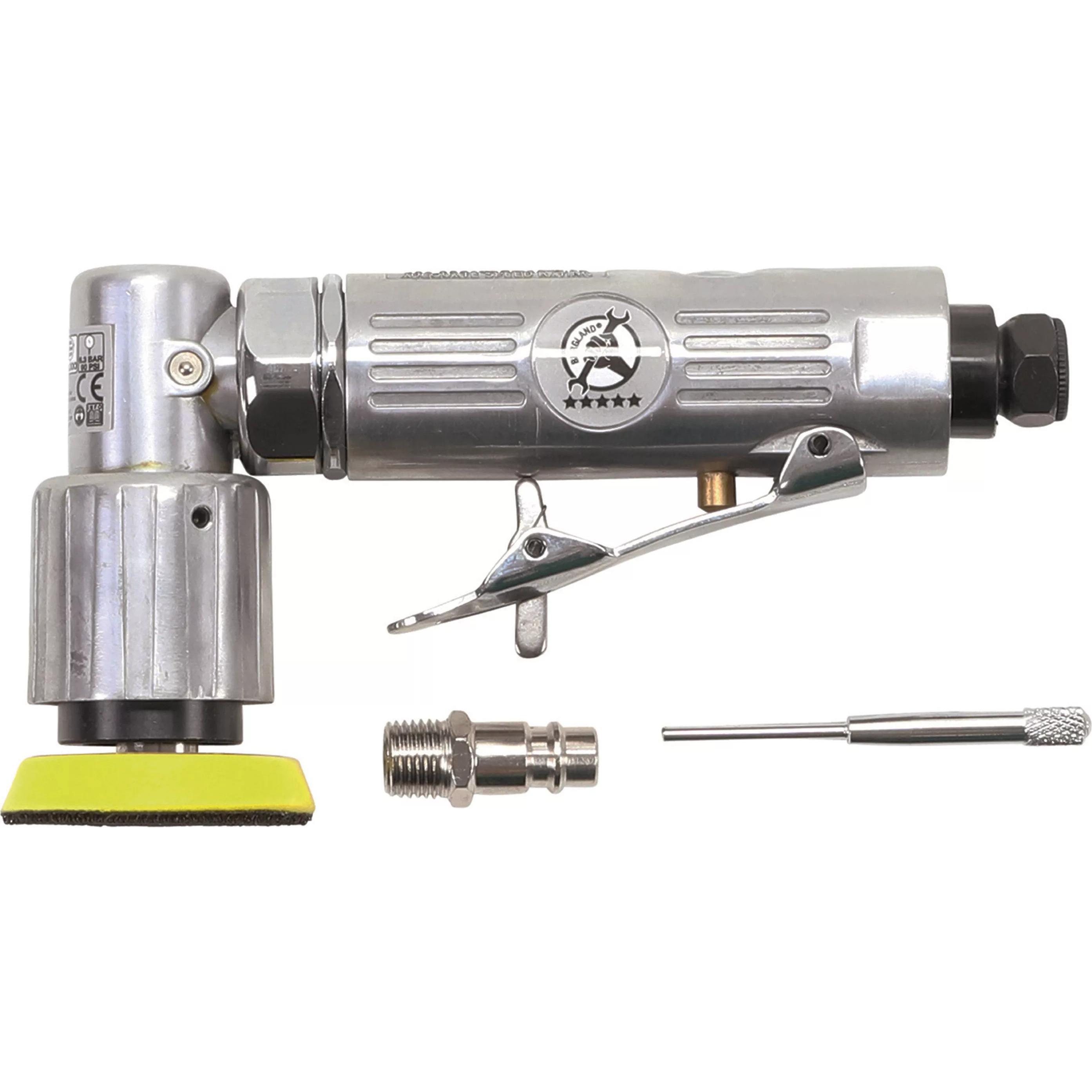 BGS, Rettificatrice + lucidatrice, Ponceuse-meuleuse d'angle orbitale pneumatique (Lucidatrice eccentrica, Levigatrici rotorbitali)