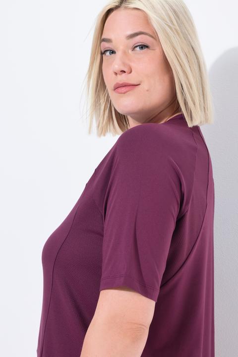 Immagine prodotto Ulla Popken Maglia funzionale ad asciugatura rapida con scollo a V e mezze maniche (46, 48)