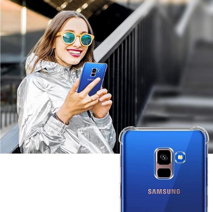 Produktbild Screenguard Samsung Galaxy A8 2018 Hülle Crystal Soft Airbag Bumper (Samsung Galaxy A8 (2018))