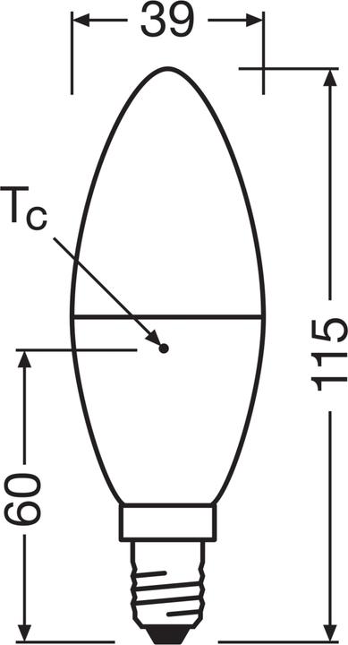 Actual product image Osram Star Classic B (E14, 7.50 W, 806 lm, 1 x, F)