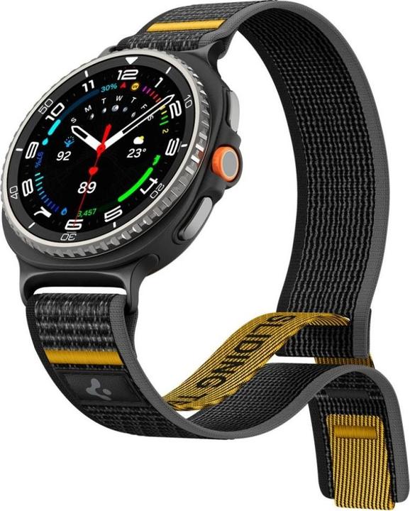Produktbild Spigen - Athlex Air - Samsung Galaxy Watch8 / Classic (40 / 44 / 46mm) - Active Black (20 mm, 22 mm, Fabric, Nylon, Plastic)