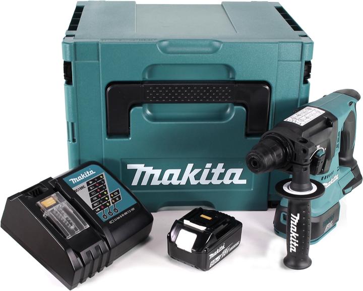 Actual product image Makita DHR 242 RT1J Battery hammer drill 18V 2,0J SDS-plus Brushless + 1x battery 5,0Ah + charger + Makpac