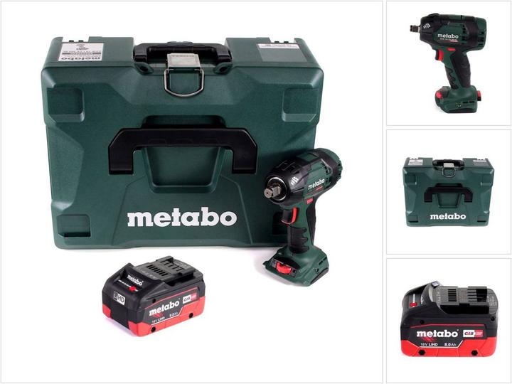 Produktbild Metabo SSW 18 LTX 300 BL Akku Schlagschrauber 18V 480Nm 1/2" Brushless ( 602395840 ) + 1x Akku 8,0Ah