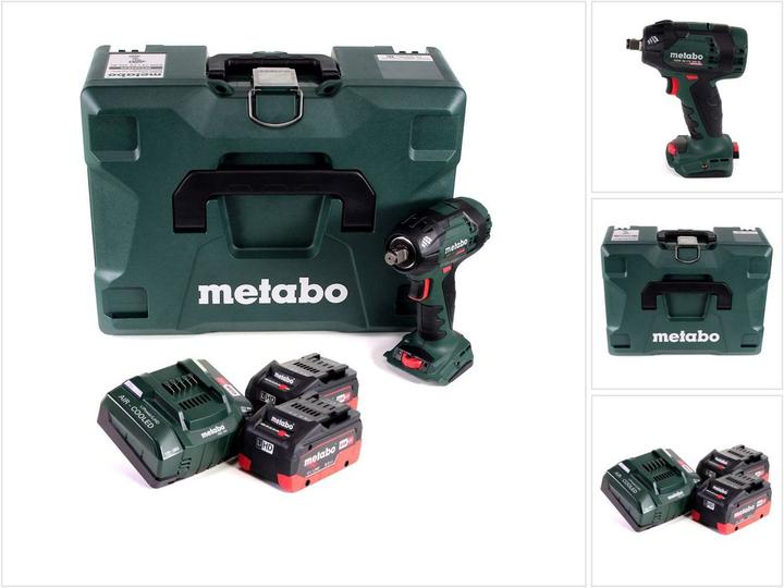 Produktbild Metabo SSW 18 LTX 300 BL Akku Schlagschrauber 18V 300Nm 1/2" Brushless ( 602395840 ) + 2x Akku 8,0Ah