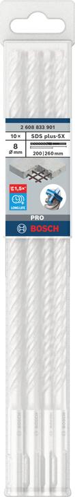 Actual product image Bosch Professional Zubehör PRO SDS plus-5X hammer drill bit, 8 x 200 x 260 mm (8 millimetres)